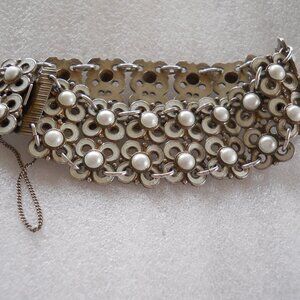 David Andersen by Willy Winnaess - Sterling and Enamel Flower Bracelet 330